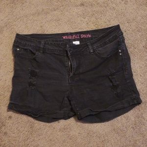 Juniors Black Shorts